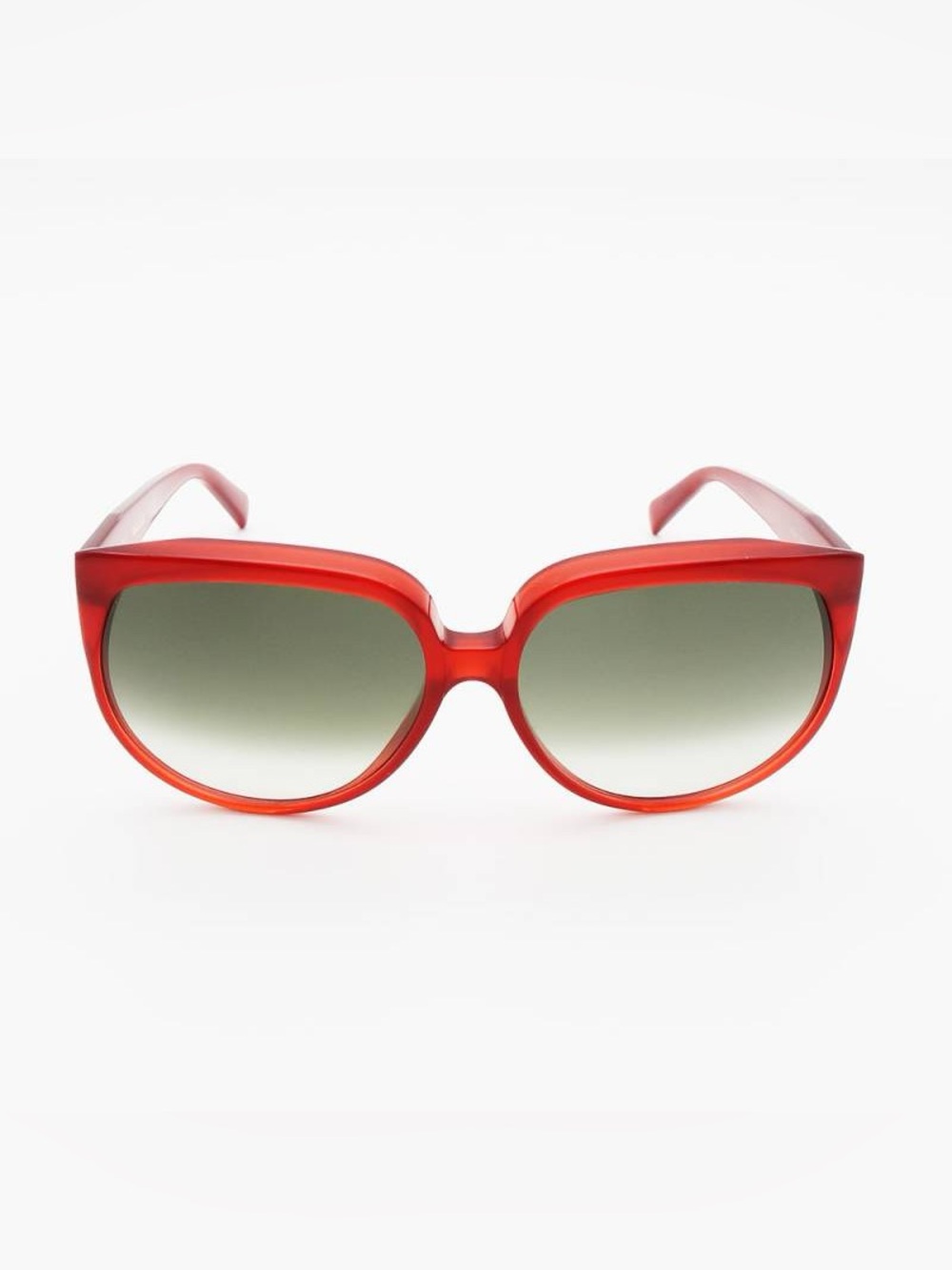 Celine Oversized Ladies Milk Red/Green Gradient Sunglasses CL40048F